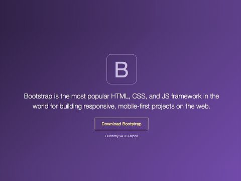 Bootstrap 4 is here and this is a really nice Tutorial !
